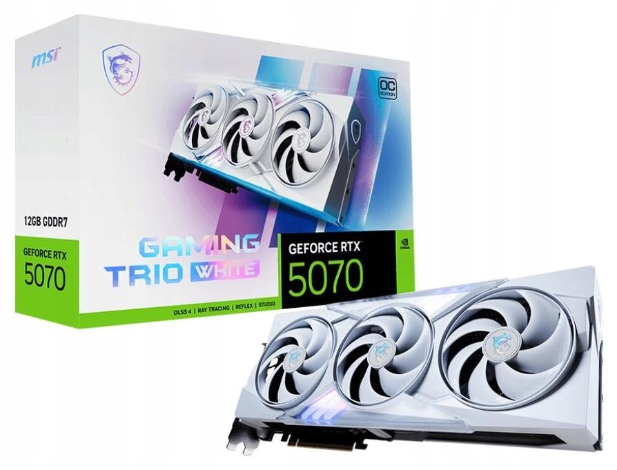 Grafická karta NVIDIA MSI GeForce RTX 5070 Gaming Trio OC 12GB GDDR7 DLSS4